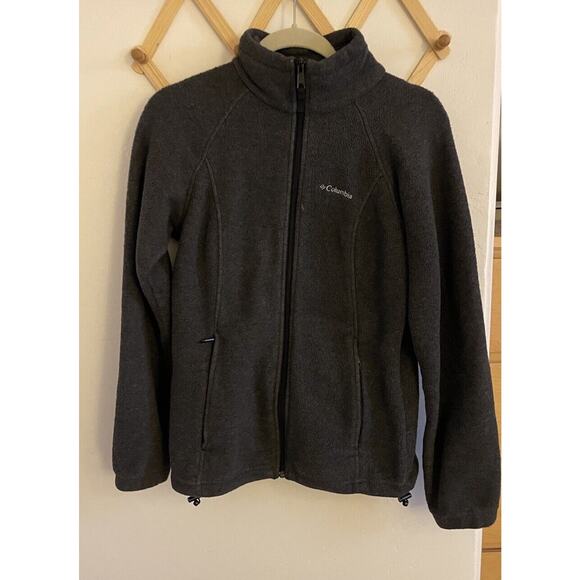 Columbia Sweatshirt Women's Small Dark Gray Benton Spring Full Zip Activewear - Picture 2 of 6